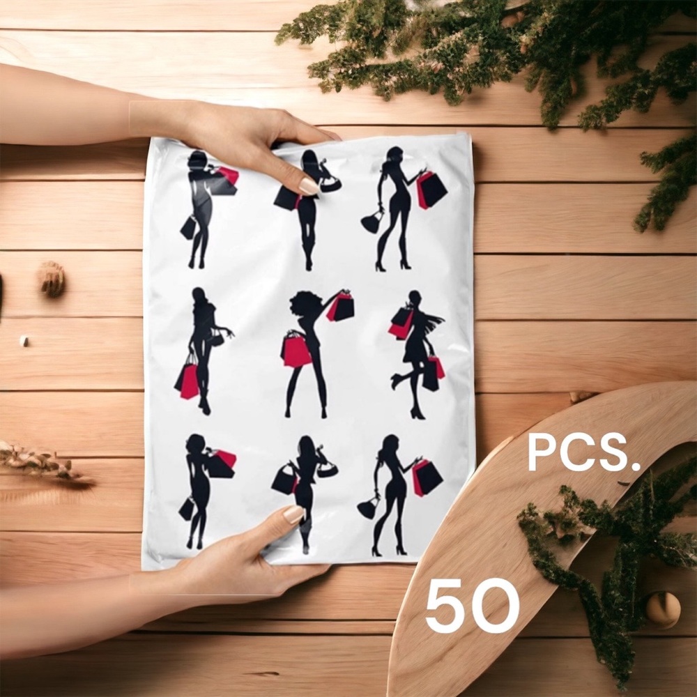 50 10X13 Poly Mailers Ladies Clutch Flat Shipping Envelopes PRICE IS FIRM - Picture 2 of 8